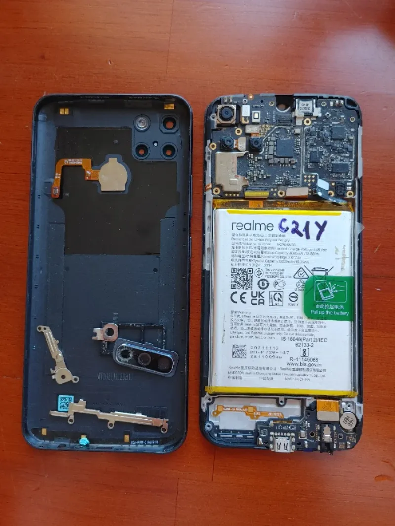 Realme C21Y Batería y Pantalla