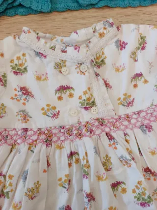 Conjunto vestido y torera niña 1 año