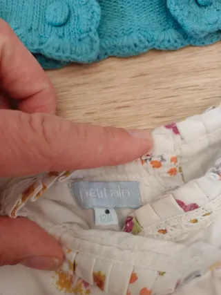 Conjunto vestido y torera niña 1 año