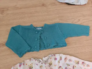 Conjunto vestido y torera niña 1 año