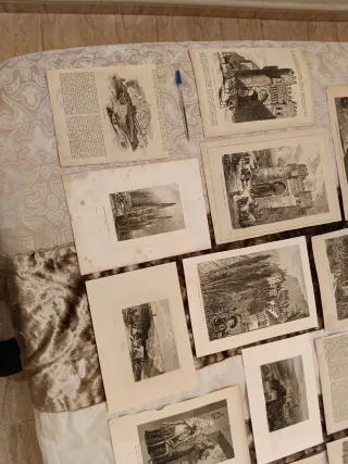 Raccolta di incisioni di città del XIX secolo