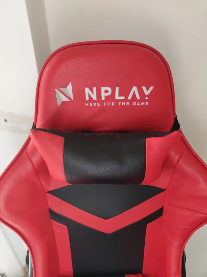 Silla Gaming Nplay Negra/Roja Piel Sintética