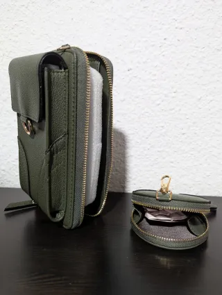 Conjunto Cartera, Monedero y Asa Ajustable