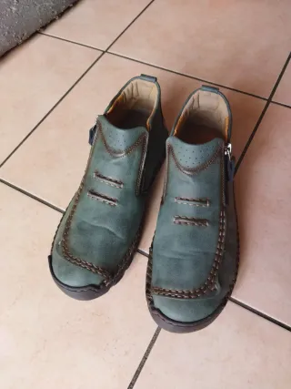 Scarpe uomo verde oliva taglia 43 artigianali