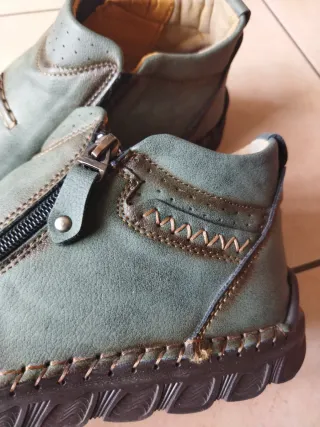 Scarpe uomo verde oliva taglia 43 artigianali