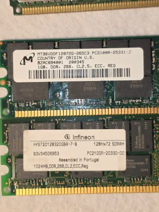 Memorias RAM para Servidor Infineon