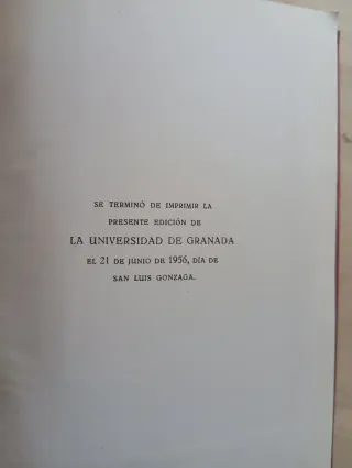 Libro antiguo la universidad de Granada