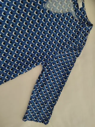 Camiseta WOMAN XS Estampado Geométrico Azul