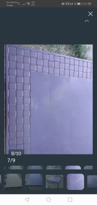 Mesa y 8 sillas de jardín/terraza