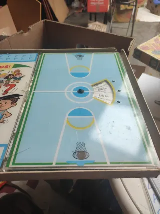 Juego Mini Cesta Baloncesto Antiguo c38 leer bien