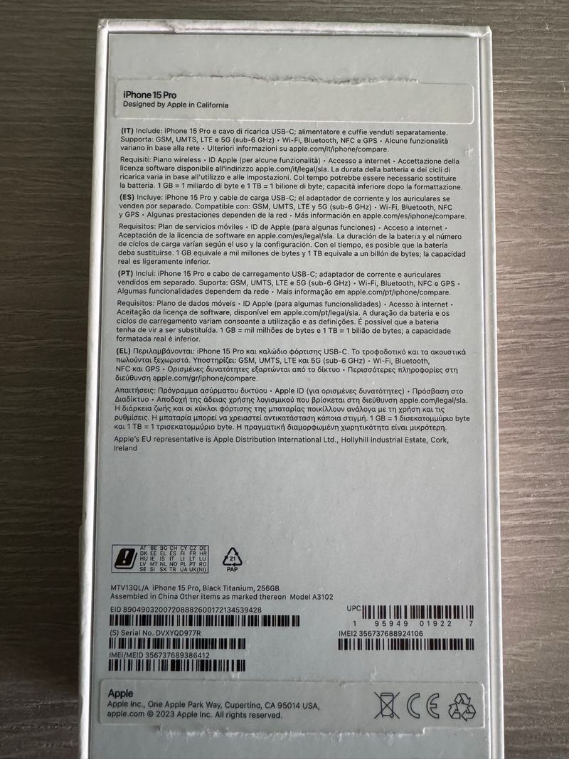iPhone 15 Pro 256GB Black Titanium afbeelding 8