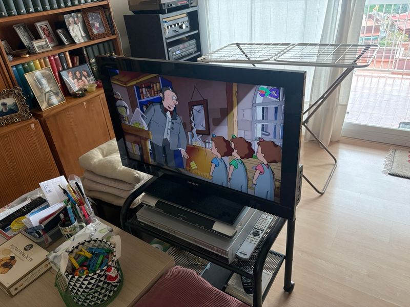 Televisor Sony Negro antigua (13 años)