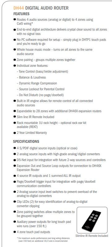 Router de audio digital ATON DH44 afbeelding 3