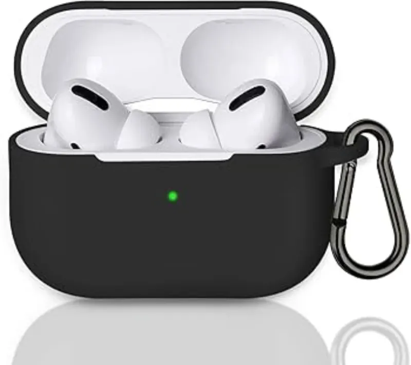 AirPods Pro 2ª Gen Funda Negra + Mosquetón