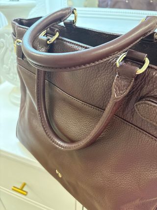 Bolso Grande Piel Marrón Purificación Garcia