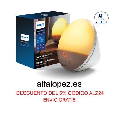 Despertador Radio FM Philips Wake-up Light HF3531