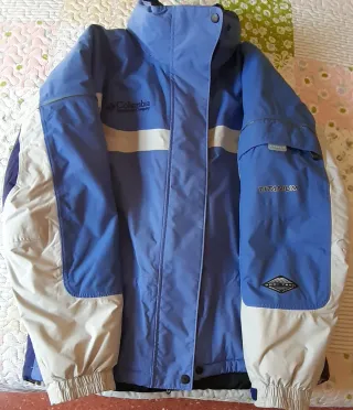 Chaqueta Columbia Trekking Azul y Blanca