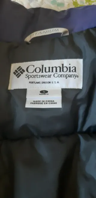 Chaqueta Columbia Trekking Azul y Blanca