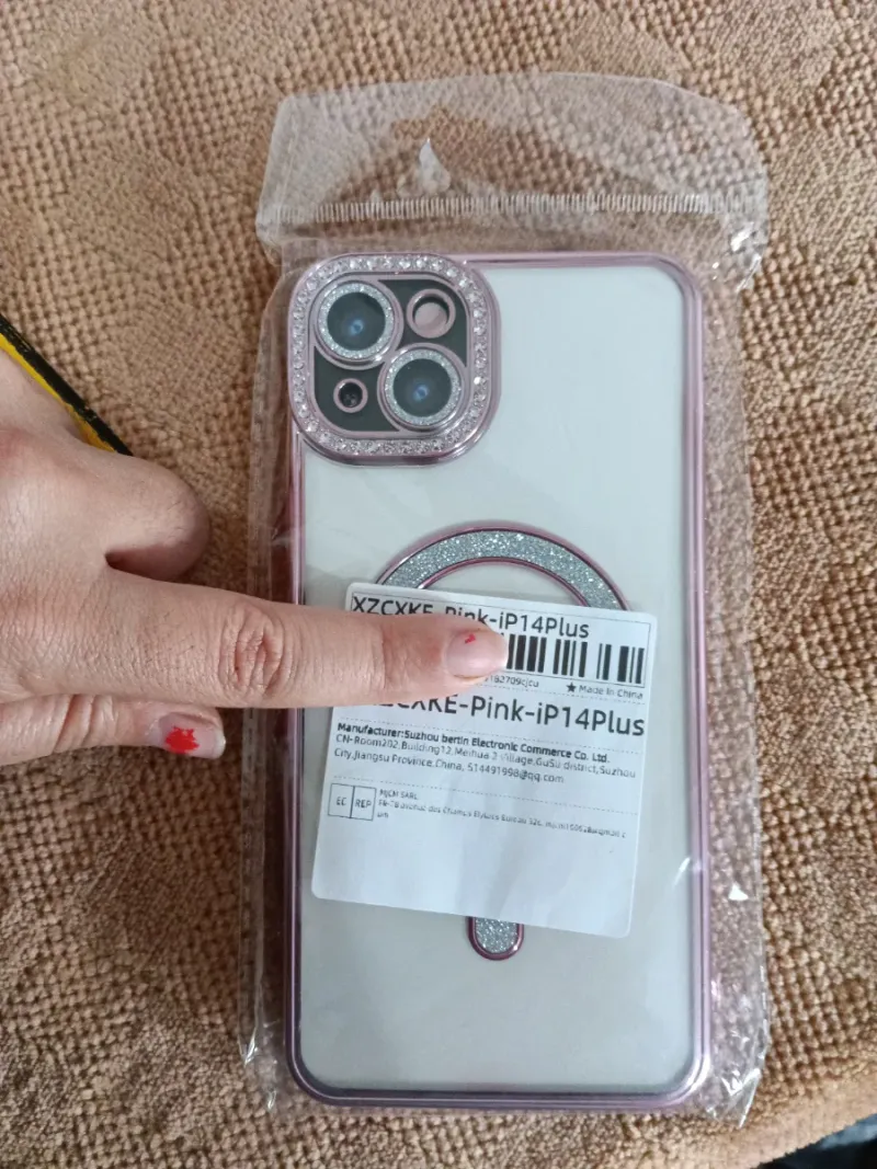 Funda iPhone 14 Plus Rosa Brillante