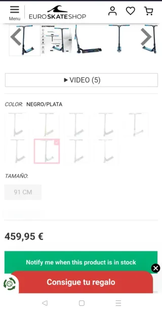 NKD Scooter Freestyle Profesional Patinete Trucos