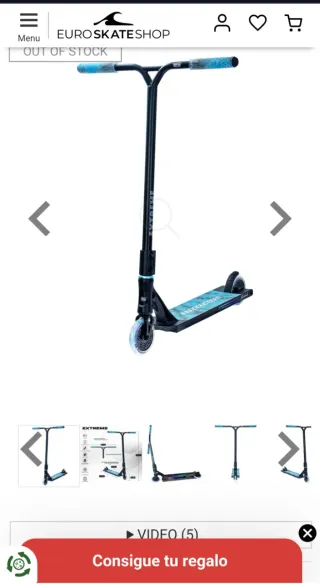 NKD Scooter Freestyle Profesional Patinete Trucos