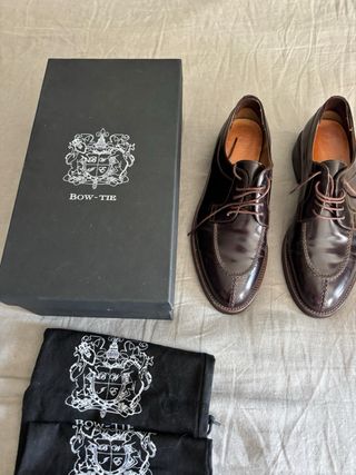 Zapatos de vestir Bow Tie marrones