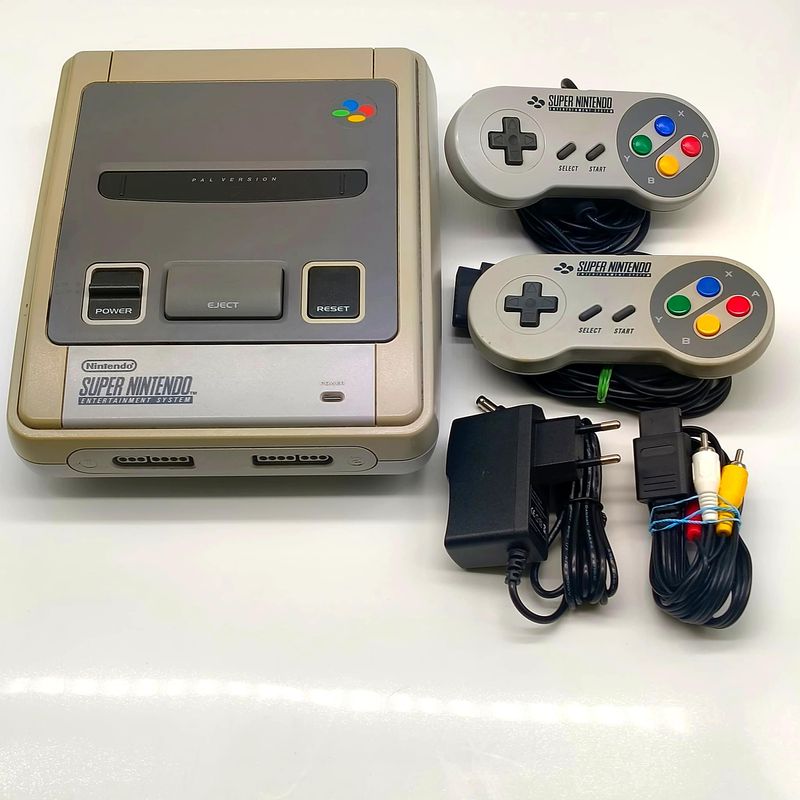 Super Nintendo Snes 1Chip-01 Pal Eur 2 controladores