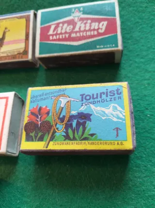 8 Cajas de Cerillas Publicidad Varias