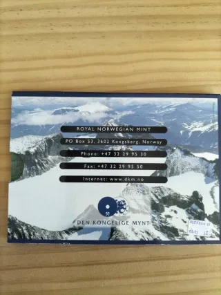 Noruega 2001 Set cartera coronas monedas
