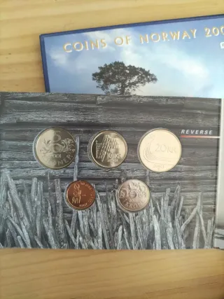 Noruega 2001 Set cartera coronas monedas