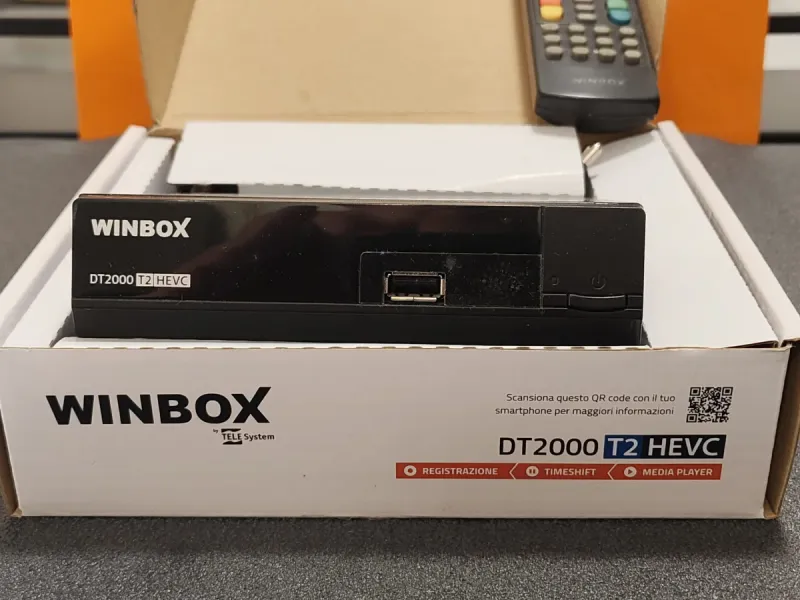 WINBOX DT2000 T2 HEVC Decoder Digital Terrestre afbeelding 2