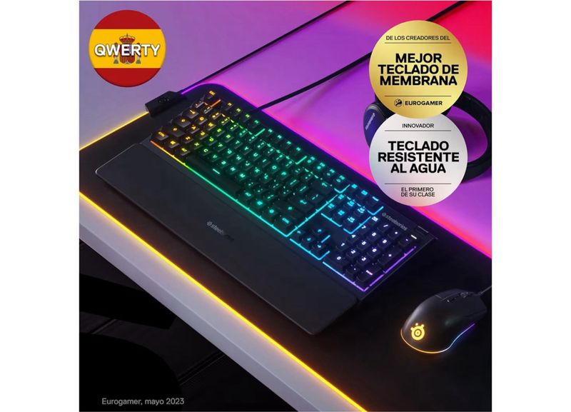 SteelSeries Apex 3 Teclado Gaming RGB Español