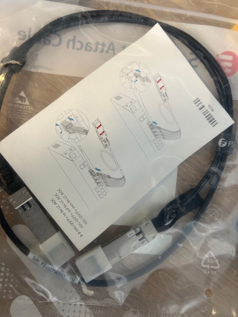 FS 10G SFP+ DAC Cable 1m afbeelding 2