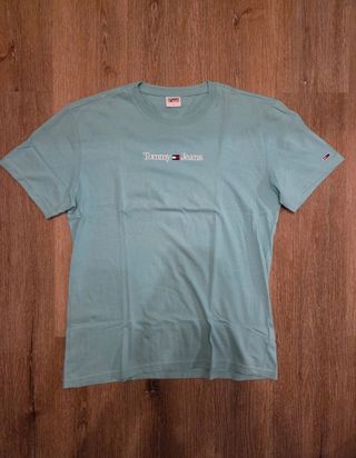 T-shirt Tommy Jeans turchese L