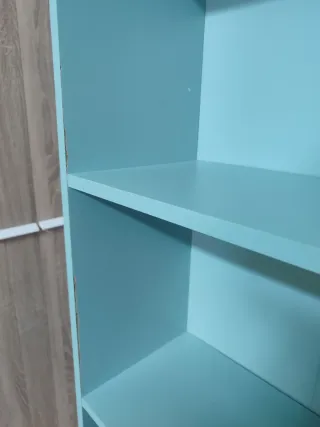 Estantería azul 5 baldas