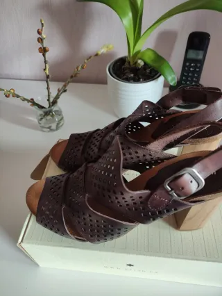 Sandalias tacón 10cm mujer talla 39