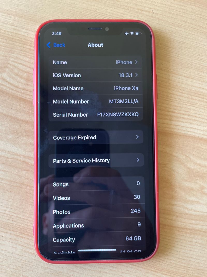 iPhone XR Rojo 64GB