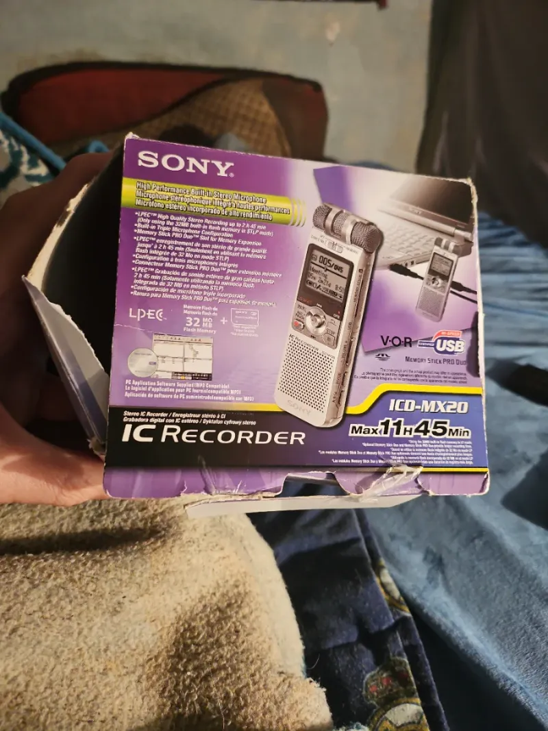 Grabadora Sony ICD-MX20 Plata afbeelding 6