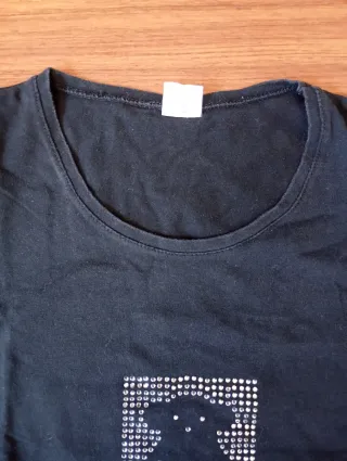 Camiseta negra con osito Tous imitación