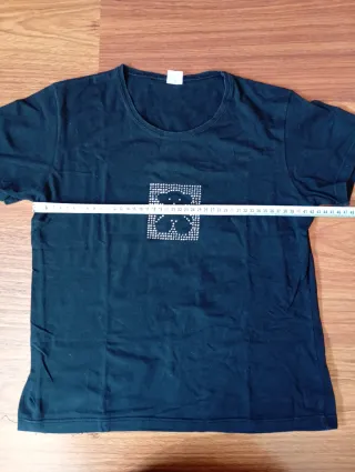 Camiseta negra con osito Tous imitación