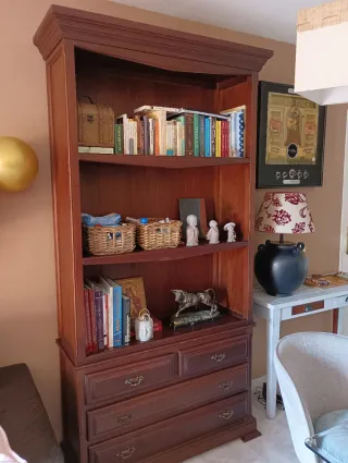 Librería Cajonera Madera
