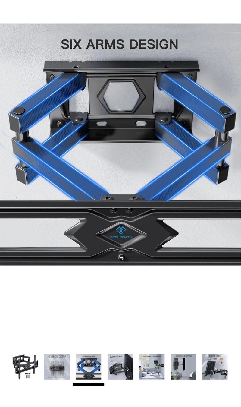 Soporte TV PERLESMITH Inclinable y Giratorio afbeelding 3