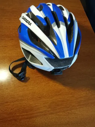 Casco marca Carrera Azul y Blanco