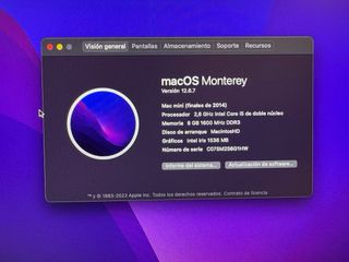 Mac mini (Late 2014) Plata
