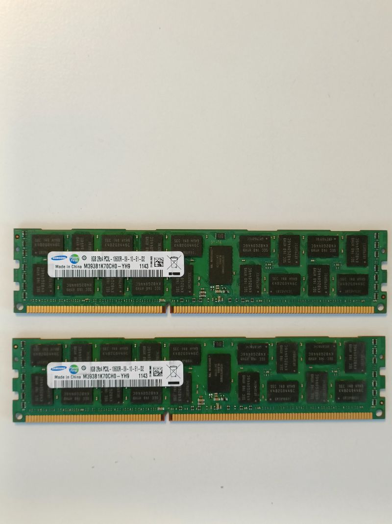 DDR3 1333 8GB o 16GB RAM ECC Registrado Samsung