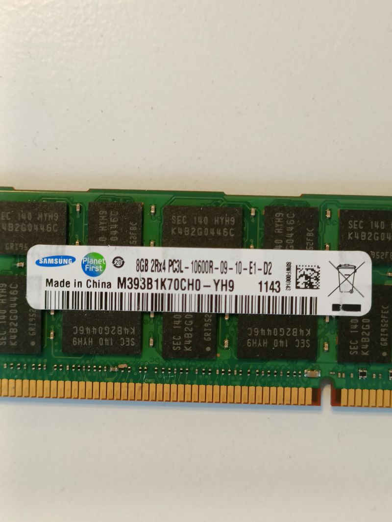 DDR3 1333 8GB o 16GB RAM ECC Registrado Samsung afbeelding 2