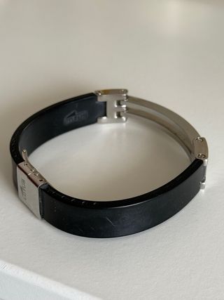 Pulsera Lotus Negra y Plateada