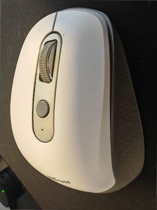 Ratón inalámbrico Trust gris y blanco