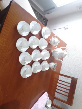 Juego de café porcelana 12 servicios