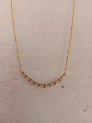 Colgante cuarzos rosas Bohogypsy